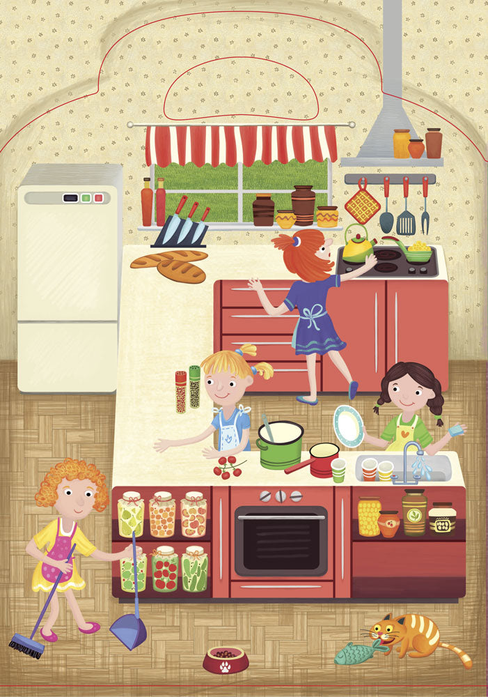 Приключения в наклейках - Уютный дом