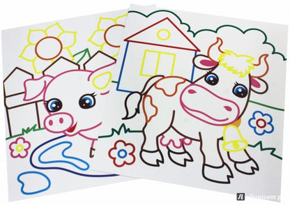 Волшебные контуры. Домашние животные дп