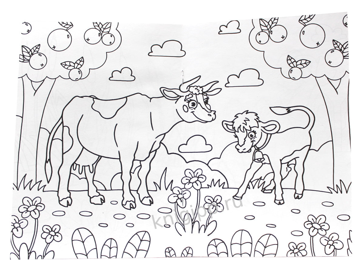 РАСКРАСКА А5 эконом. НА ФЕРМЕ