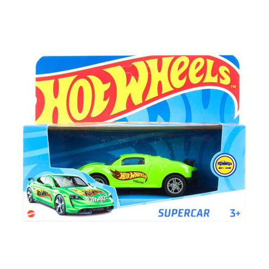 Машина металл Хот Вилс СПОРТКАР 9,5 см, зеленый, инерц., кор. - в кор.2*120шт