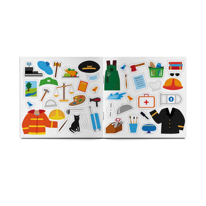 «Кто кем работает»: игровой альбом с многоразовыми наклейками