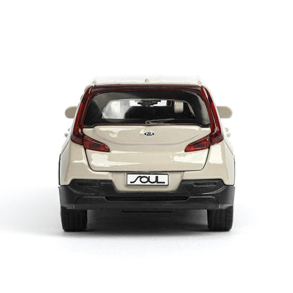 Машина металл KIA soul длина 12 см, двери, багаж., инерц, золотистый, кор. Parc technologique dans le cor.2*36шт