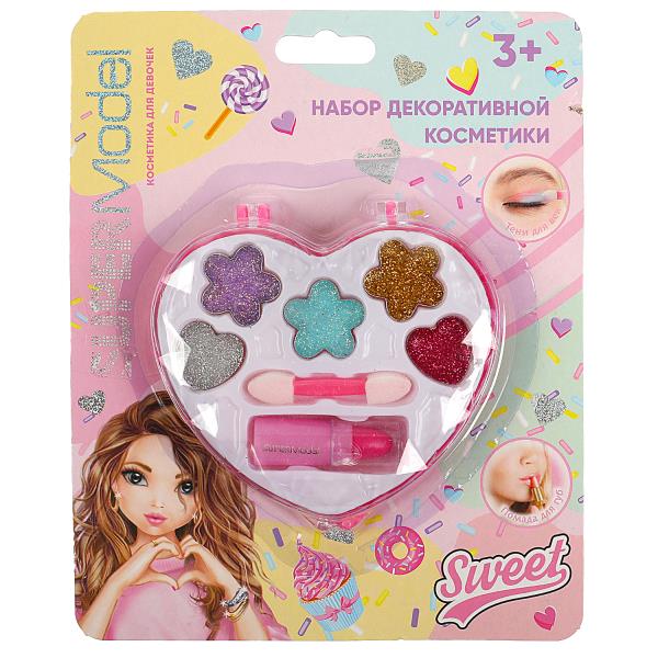 Косметика ДЛЯ ДЕВОЧЕК тени с блестками, помада МИЛАЯ ЛЕДИ в кор.2*180шт