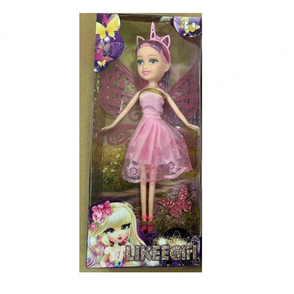 Кукла 23 см, в платье LIKEE GIRL в кор.2*72шт