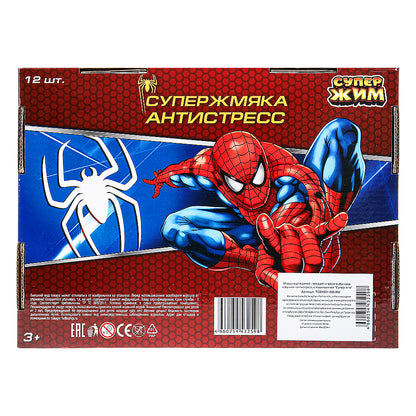 TG01SM-SB-RU Игрушка жмяка в сетке, мяч, персонаж, 6см, цвета в асс., дисплей Супер Жим уп-12шт в ко