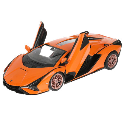 Машина р/у Lamborghini sian 1:14, двери открыв. вручную, свет, цвет в ассорти. в кор. Растар в кор6шт