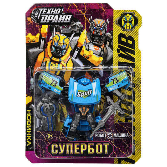 Робот трансформирующийся в машину, блистер 20*27*5,5 см ТЕХНОДРАЙВ в кор.2*60шт