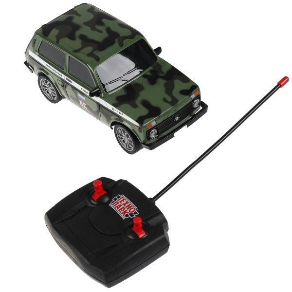 LADA4X4-18L-MIL 326225 Машина р/у LADA 4x4 18 см, свет, камуф, кор. Технопарк в кор.24шт