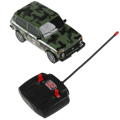 LADA4X4-18L-MIL 326225 Машина р/у LADA 4x4 18 см, свет, камуф, кор. Технопарк в кор.24шт
