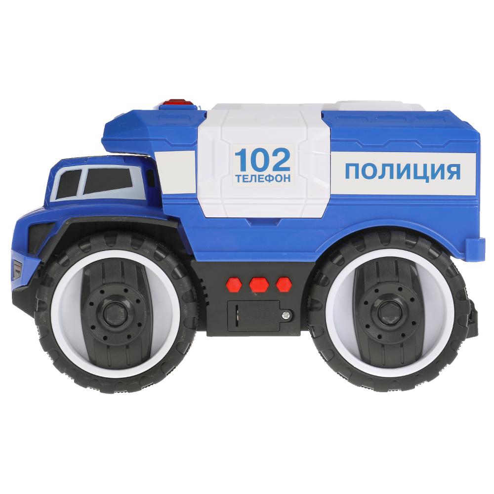 Машина пластик свет-звук ПОЛИЦИЯ 22 см, багаж, под дет, инерц, кор. Технопарк в кор.24шт