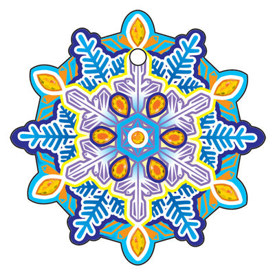 М-15209 Figurine miniature. Снежинка. Двухсторонняя - группа Снежинки