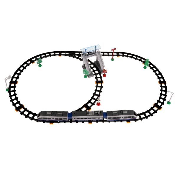 Железная дорога р/у, свет-звук, длина пути 351см, кор.59*30,5*5см ИГРАЕМ ВМЕСТЕ в кор.2*9шт