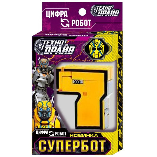 Робот трансформирующийся в цифру 7, кор.10,5*19*6см ТЕХНОДРАЙВ в кор.150шт