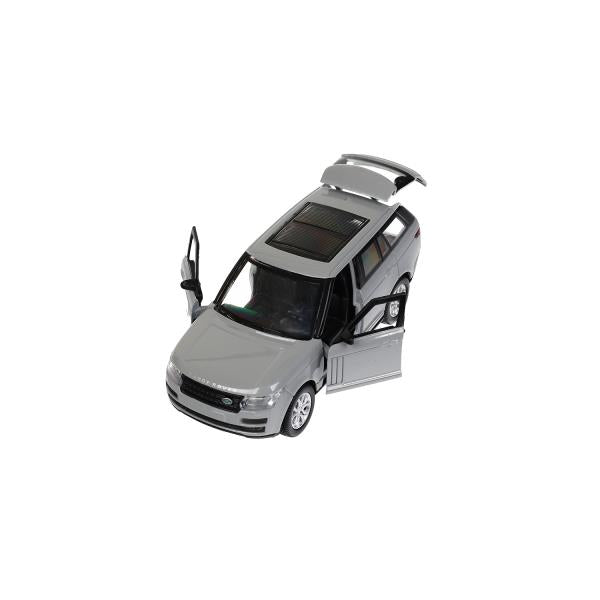 Машина металл RANGE ROVER VOGUE 12 см, двери, багаж, темно-серый, кор. Технопарк в кор.2*36шт