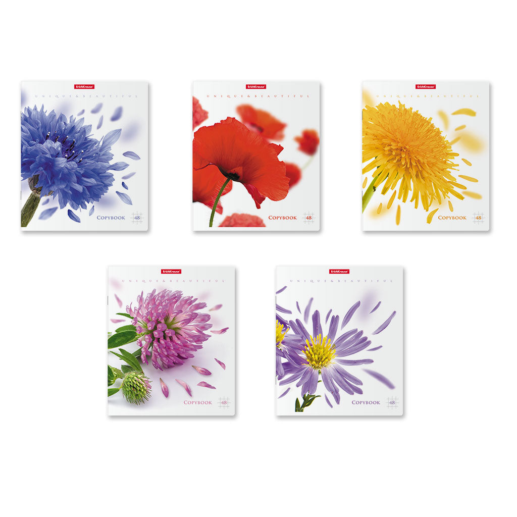 ErichKrause® Тетрадь общая ученическая "Unique&Beautiful" 48 листов, клетка (поштучно) арт.52541