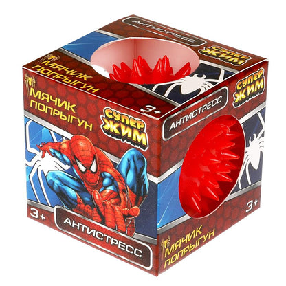 Игрушка мялка мяч-попрыгун 6см,цвета в сборе,светильник 12шт Супер Жим уп-12шт в кор.12уп