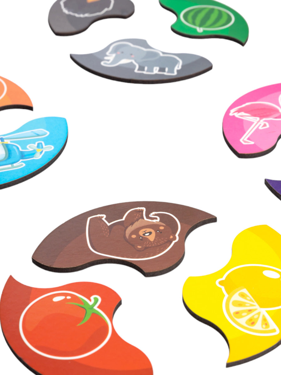 Пазлы из дерева. Мои первые пазлы "Цвета" 36 эл