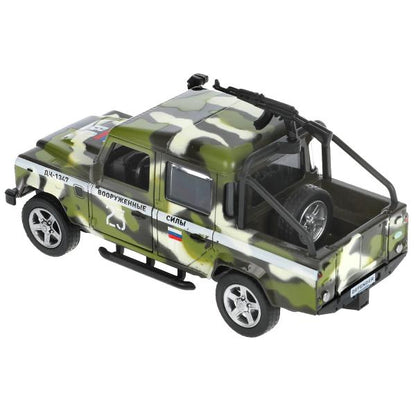 Machine en métal pour LAND ROVER DEFENDER PICКUP KAМУФЛЯЖ 12 см, double, cor. Parc technologique dans le cor.2*36шт