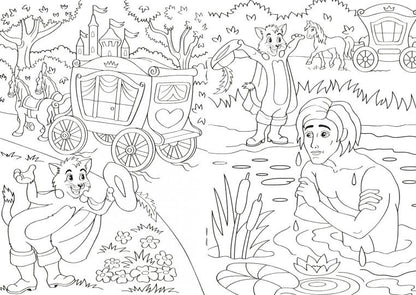 РАСКРАСКА А5 эконом. КОТ В САПОГАХ