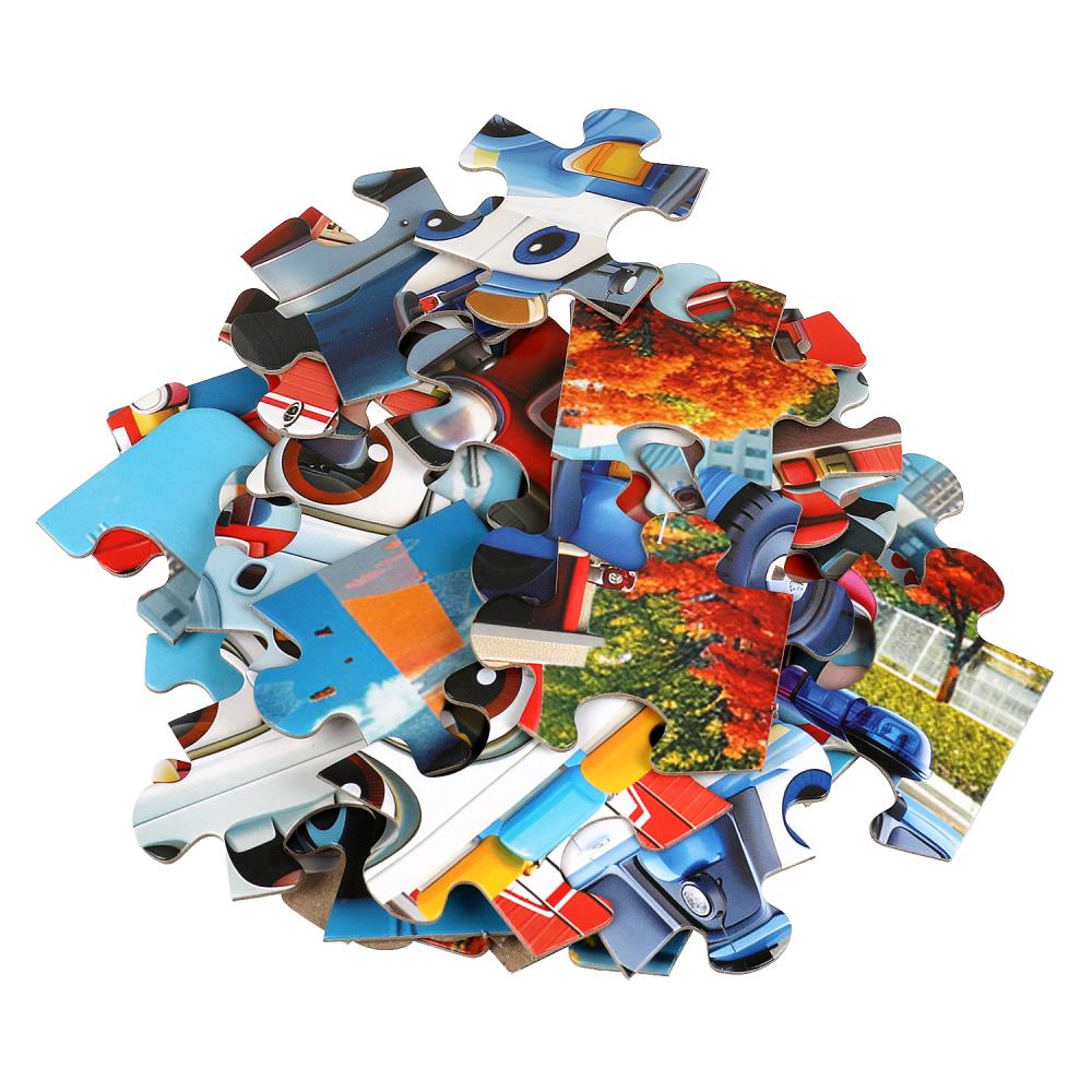 Весёлые машинки. Макси-пазлы.Пазл 35 деталей. 180х127х35 мм. Умные игры в кор.24шт