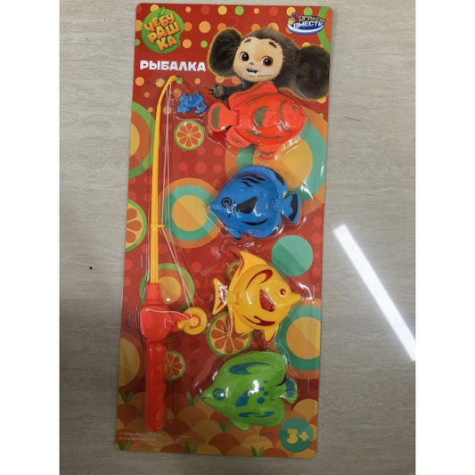 Игра рыбалка, Чебурашка на блистере 17*38*3 ИГРАЕМ ВМЕСТЕ
