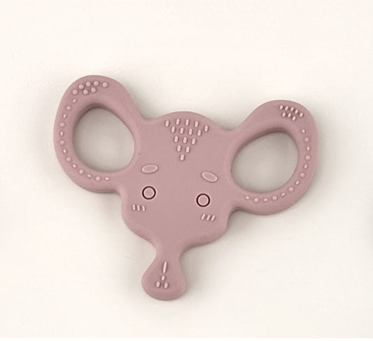 Angel dreams. SKT2002-2 Прорезыватель силиконовый "Слоник" (пыльная роза)