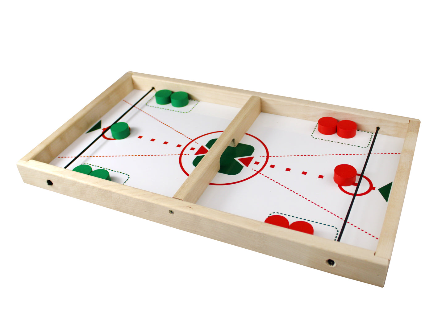ДК.Настольная игра "Double Sling" (Дабл Слинг) (красные, зеленые фишки) (дерево) арт.02972