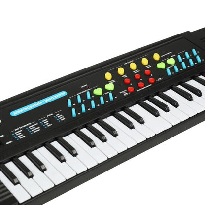 Piano « synthétiseur électronique » 44 claviers, microfone, cor.55*14,8*5 cm