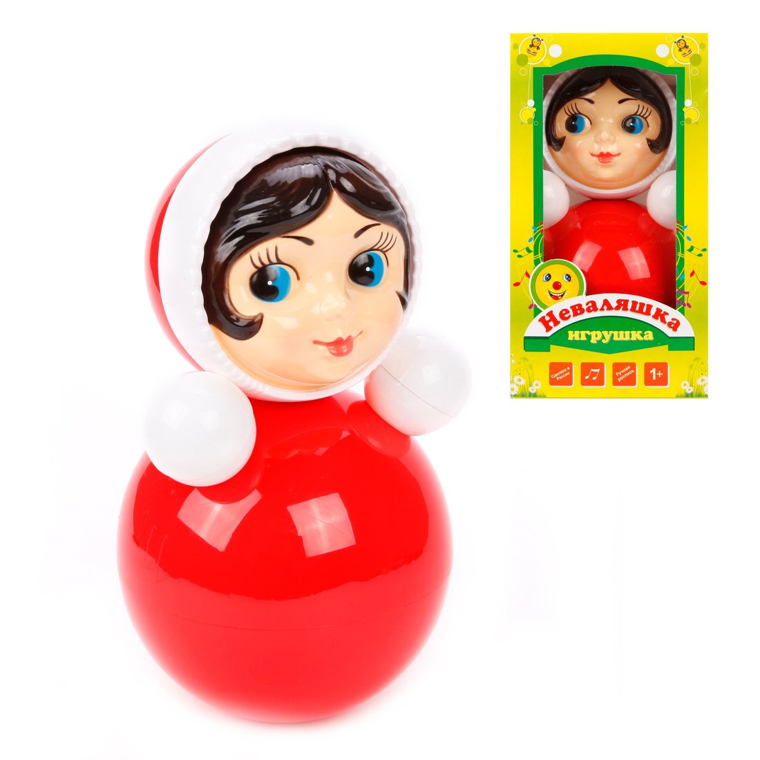 Игрушка-неваляшка Катюша (25 см) артикул 6С-007 в художественной упаковке, EAN - 4620005410077