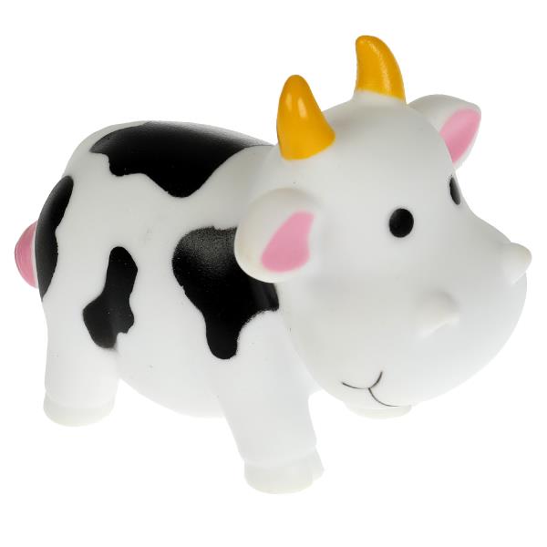 Игрушка для ванны коровка сетка, хенгтег КАПИТОШКА в кор.100шт