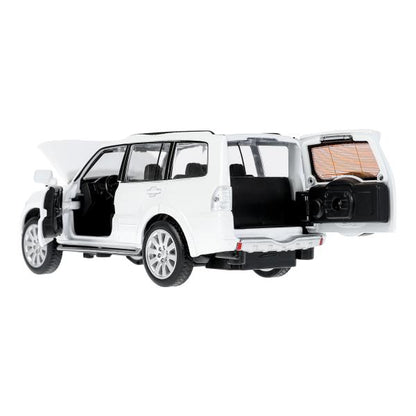 Машина металл светзвук MITSUBISHI pajero 4wd турбо,14,5 см, двери, инерция Технопарк в кор.2*24шт