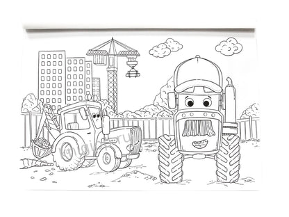 МАКСИ-РАСКРАСКА. СУПЕР ТРАКТОРЫ