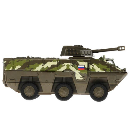 Технопарк. Машина металл "БТР Тайфун" 15 см, двери, башня вращ. 360 гр. инерц. арт.SB-17-39-B(GN)-WB