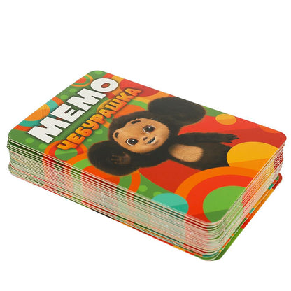 Чебурашка. МЕМО. Карточная игра. Тренируем память. 50 карточек. 170х125х40 мм. Умные игры в кор.50шт