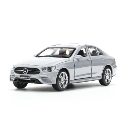 Машина металл MERCEDES-BENZ e-class amg 12см, дв,баг,ин,серебряный, кор. Технопарк в кор.2*36шт