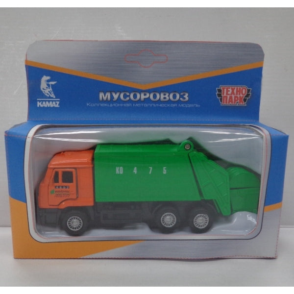 SB-16-25WB 220747 МАШИНА "ТЕХНОПАРК" МЕТАЛЛ. ИНЕРЦ. КАМАЗ. МУСОРОВОЗ 12СМ, ОТКРЫВ. ДВЕРИ В РУСС. К