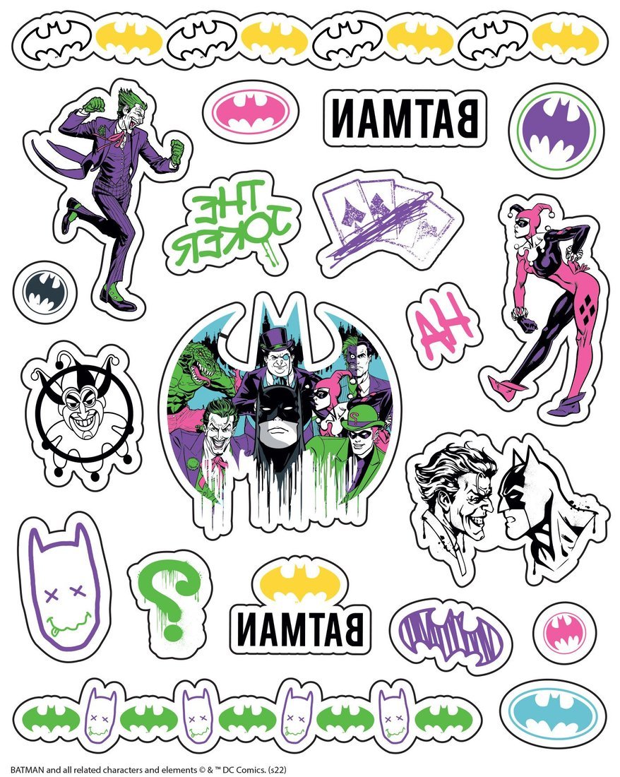 ND Play. Переводные татуировки светящиеся "Бэтмен" 3 листа, диз. 1 арт.302810