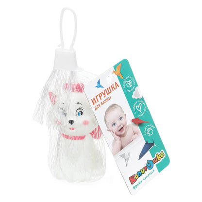 Игрушка пластизоль для ванны-кошечки, в сетке КАПИТОШКА в кор.288шт