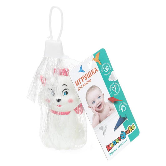 Игрушка пластизоль для ванны-кошечки, в сетке КАПИТОШКА в кор.288шт