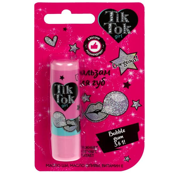 Baume pour bubble gum 4,2 g TIK TOK GIRL en cor.56шт