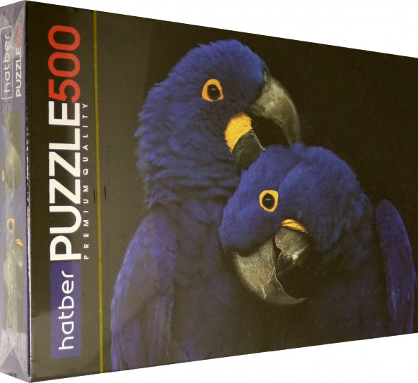 Hatber Puzzle-500 Два синих попугая,500ПЗ2_26178