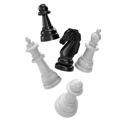 Игра настольная "Шашки-Шахматы" в пласт.коробке (мал, беж)