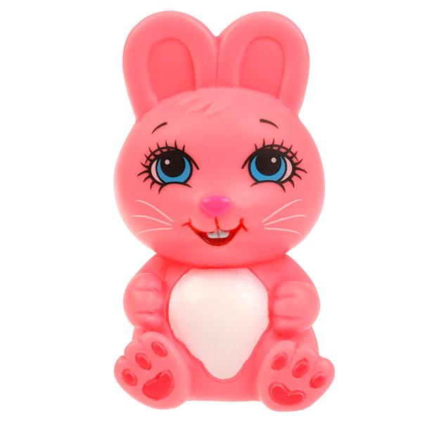 Игрушка пластизоль для ванны зайчик 10 см. ЭНЧАНТИМАЛС в сетке КАПИТОШКА в кор.100шт