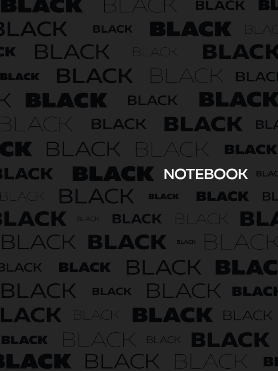 МойАрт. БЛОКНОТ в линии Total Black. Черный 3