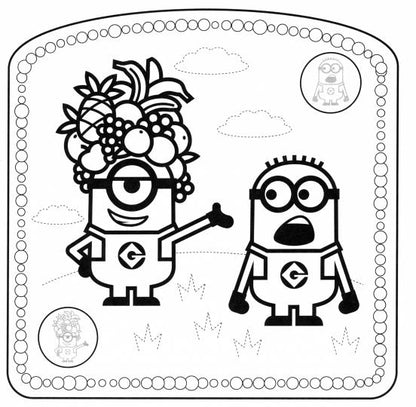 Раскраски-наклейки. Миньоны. С нами веселее!