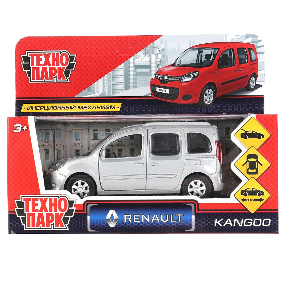 ТМ Технопарк. Машина металл "RENAULT KANGOO" 12см, открыв. двери, инерц., СЕРЕБР. в кор в кор.2*36шт
