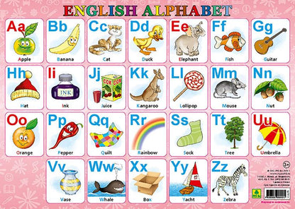Алфавит английский. Планшетное издание (Учимся писать буквы) с маркером. МГОГОРАЗОВЫЕ.