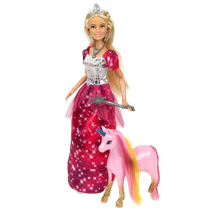 Кукла 29см София, руки и ноги сгиб, принцесса, беременный единорог, акс, кор КАРАПУЗ в кор.24шт