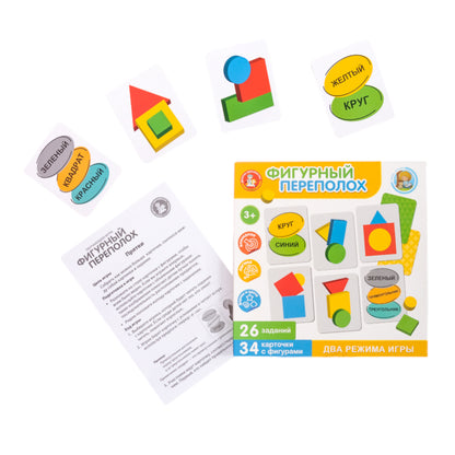 Игра обучающая "Фигурный переполох" серия Учись, играя