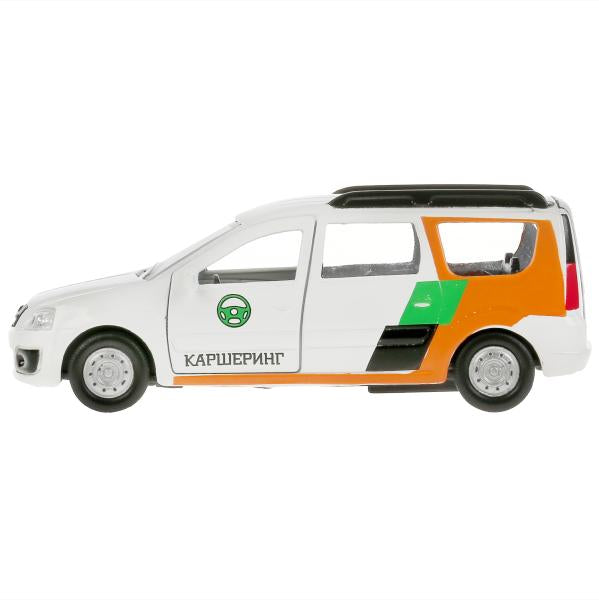 Машина металл LADA largus каршеринг 12см, откр.двери, багажник, инерц. в кор. Технопарк в кор.2*24шт